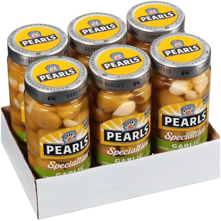 Pearls Pearls Garlic Stuffed Queen Olives 7 oz., PK6 2580315